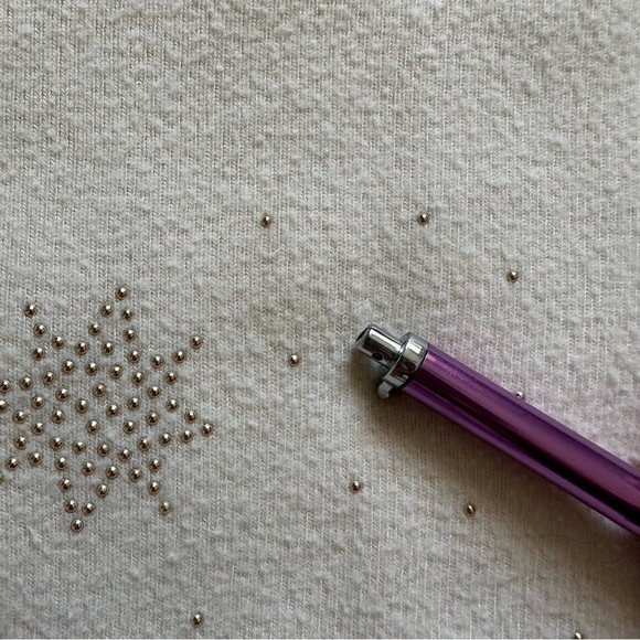 Beach Riot Sweater Moon and Stars Studded Embellished Long Sleeve Cream L - Picture 11 of 12